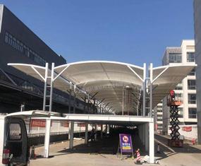 雙層膜結構車棚——雅迪電動車無錫工廠項目 雙層膜結構車棚——雅迪電動車無錫工廠項目